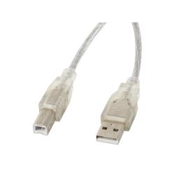 Cable impresora lanberg usb a - usb b macho - macho ferrita 3m transparente