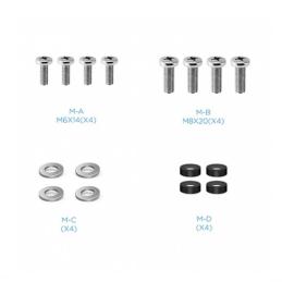 Soporte tv - monitor tooq 23pulgadas - 55pulgadas giratorio - inclinable 2 pivotes lp2255tn - b - vesa max 400x400 - inclinacion