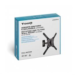 Soporte tv - monitor tooq 23pulgadas - 55pulgadas giratorio - inclinable 2 pivotes lp2255tn - b - vesa max 400x400 - inclinacion
