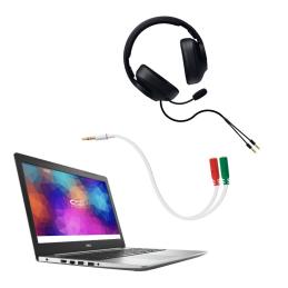 Cable audio 1 x 3.5mm a 2 x jack 3.5mm nanocable - macho - hembra - 20cm