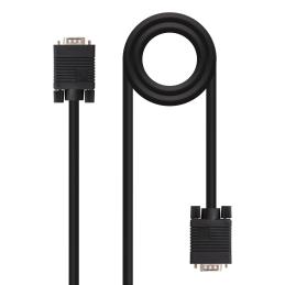Cable svga hdb15 nanocable 1.8m - macho - macho - negro