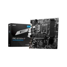 Placa base msi 1700 pro b760m - p m - atx - 4x ddr5 - 4x sata3 - 2x usb 3.2 - 1x usb tipo - 4x usb 2.0 911 - 7e02 - 009