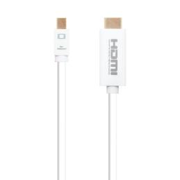 Cable nanocable conversor mini dp a hdmi mini dp - m - hdmi - m blanco 2.0 m