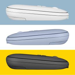 Phoenix rebble ratón inalambrico bluetooth y 2.4 ghz hasta 3 dispositivos con receptor usb clic silencioso para portátil noteboo