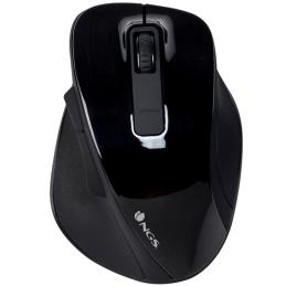 Raton inalambrico ngs bowblack - 2.4ghz - 800 - 1600dpi - 5 botones + scroll - nano receptor usb - 1*aa - negro