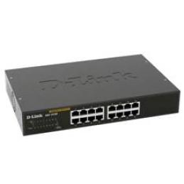 Switch 16port 10 - 100 - 1000 gibabit metal copper desktop switch d - link