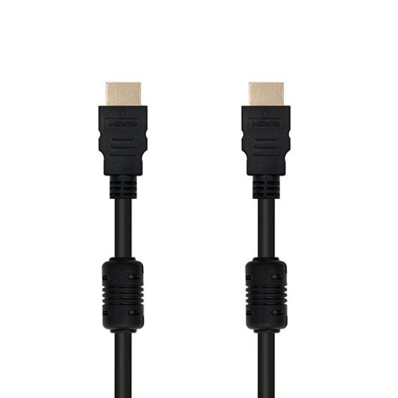 Cable hdmi alta velocidad nanocable 10m - macho - macho - negro