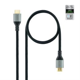 Cable hdmi 2.1 nanocable 1m - macho - macho - negro