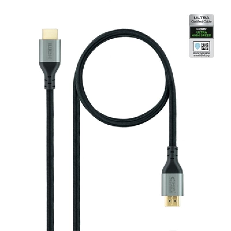 Cable hdmi 2.1 nanocable 1m - macho - macho - negro