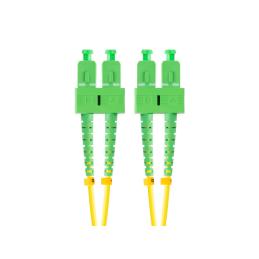 Latiguillo fibra optica sc - apc lanberg 2m mono duplex g657a1 lszh amarillo