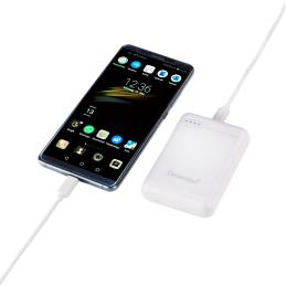 Powerbank intenso xs10000 10000mah usb tipo a usb tipo c blanco slim