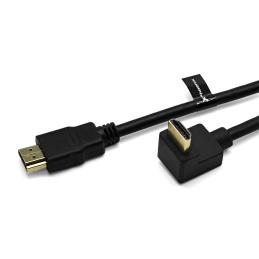 Cable hdmi a - a 90 grados awg 24 clase 2.0 de 1.8 m