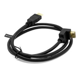 Cable hdmi a - a 90 grados awg 24 clase 2.0 de 1.8 m