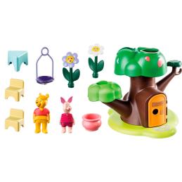 Playmobil 1.2.3 & disney winnie the pooh & piglet casa del árbol