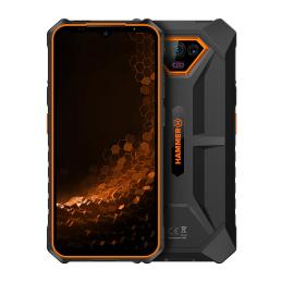 Telefono movil smartphone rugerizado hammer iron v 6gb + 6gb + 64gb naranja