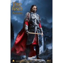 Figura star ace el señor de los anillos aragorn 2.0 version deluxe real master serie 22.5 cm