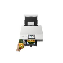 Multifunción inyección pixma ts8751 wifi duplex táctil 6 tintas blanca