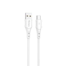 Cable qcharx lisbon usb a micro 24a - 1 m - pvc blanco