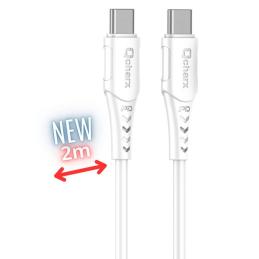 Cable qcharx sofia usb tipo c a lightning - 2m - pvc blanco