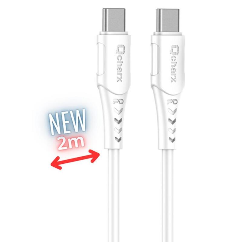 Cable qcharx sofia usb tipo c a lightning - 2m - pvc blanco