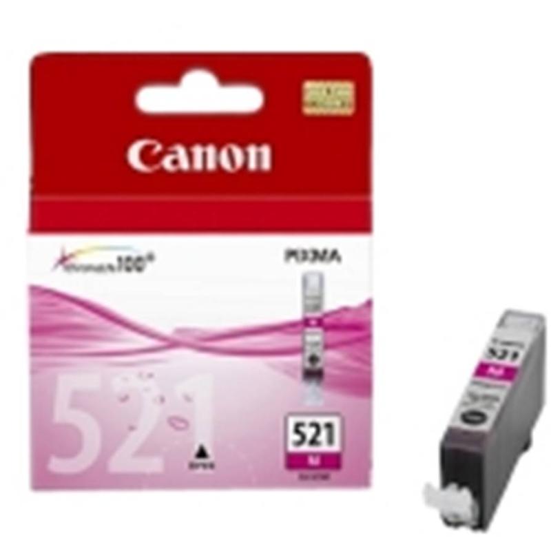 Cartucho tinta canon cli 521m magenta 9ml pixma 3600 - 4600 - 4700 - mp540 - 550 - 560 - 620 - 630 - 640 - 980 - mx860 - 870