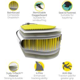 Bestway 65310 - tabla paddle surf hinchable freesoul tech 3 -40m con remo - bomba y bolsa