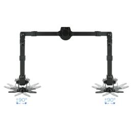 Soporte mesa tooq db1232tn - b 2 pantallas 13 - 32pulgadas max 8kg por brazo negro