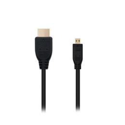 Cable micro hdmi tipo d a hdmi tipo a nanocable 1.8m negro 1.8m - macho a macho - alta velocidad - negro