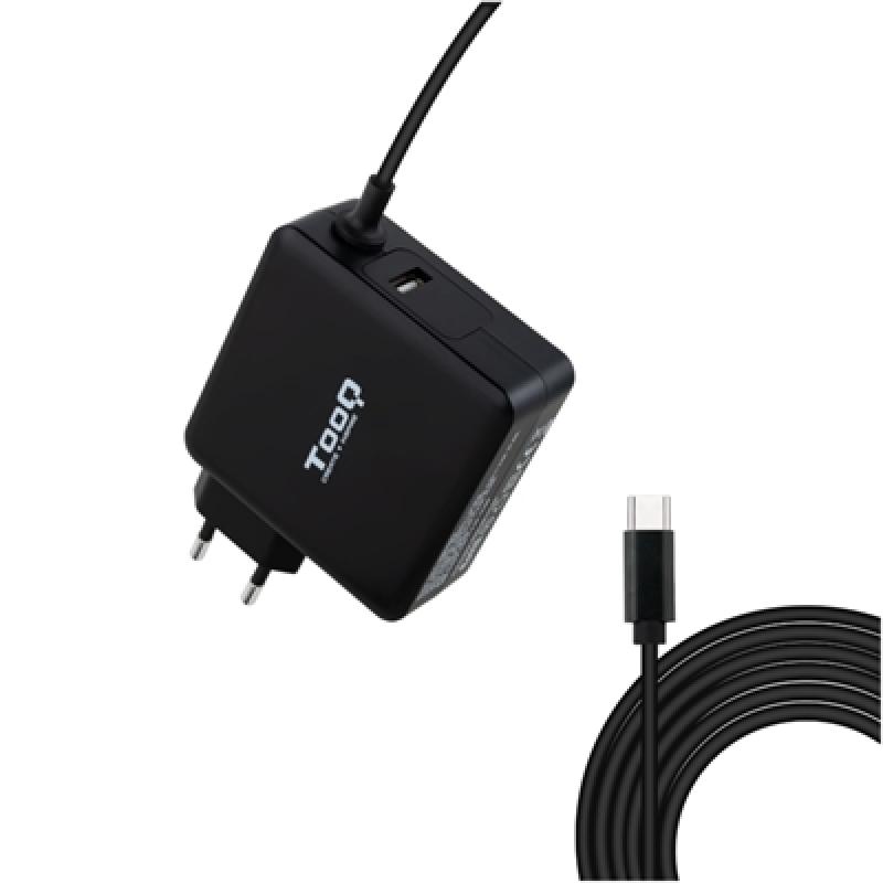 Cargador portatil tooq tqlc - usbc90pd 90w usb tipo c negro