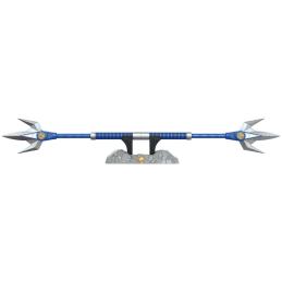 Replica hasbro escala 1:1 blue ranger lanza de poder deluxe power rangers lightning collection