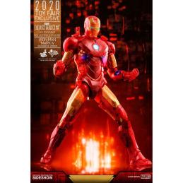 Figura hot toys marvel avengers vengadores iron man 2 mm 1 - 6 iron man mark iv version holografica 2020 toy fair exclusivo 30 c