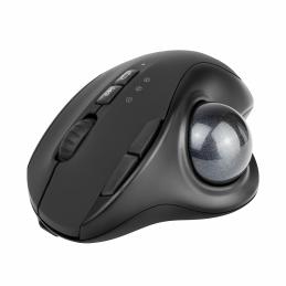 Ratón inalambrico phoenix ergo t1 ergonomico trackball batería recargable multidispositivo