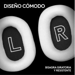 Auriculares gaming logitech g pro x 2 inalámbricos con lightspeed blancos