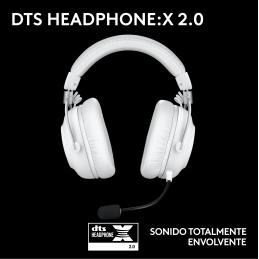 Auriculares gaming logitech g pro x 2 inalámbricos con lightspeed blancos