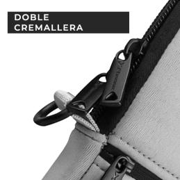 Funda de neopreno phoenix para tablet o portátil 14pulgadas interior terciopelo gris