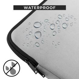 Funda de neopreno phoenix para tablet o portátil 14pulgadas interior terciopelo gris