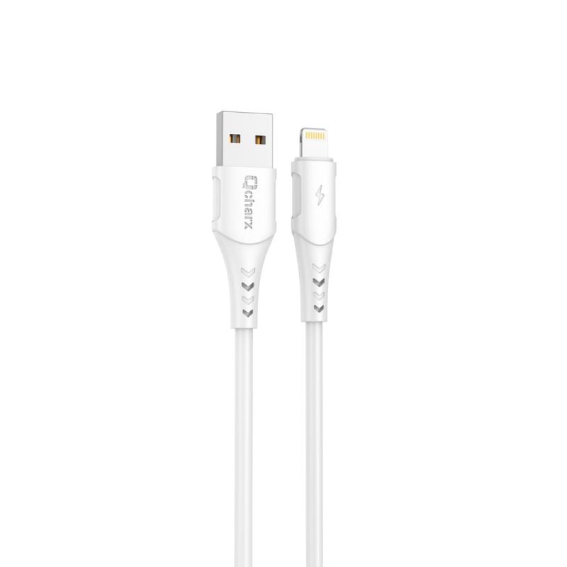 Cable qcharx lisbon usb a tipo c 3a - 1 m - pvc blanco