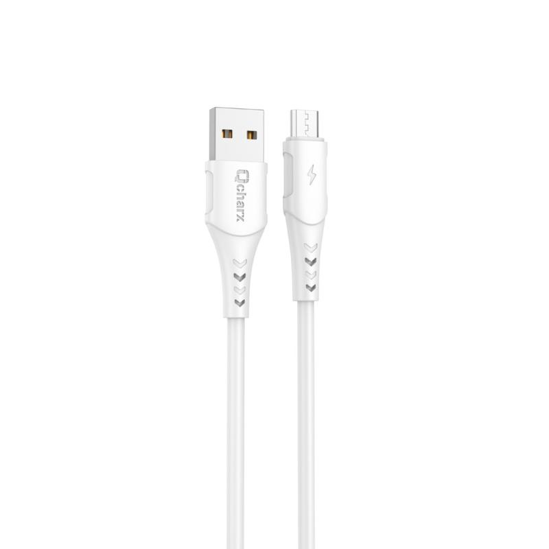 Cable qcharx lisbon usb a lightning 3a - 1 m - pvc blanco