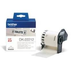 Etiquetas cinta continua brother pelicula plastica blanca dk22212 29mmx30.48 ql - 1050 - ql - 1050n ql - 1060n ql - 500 ql - 500