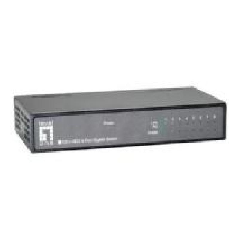 Switch level one 8 puertos 10 - 100 - 1000 no gestion