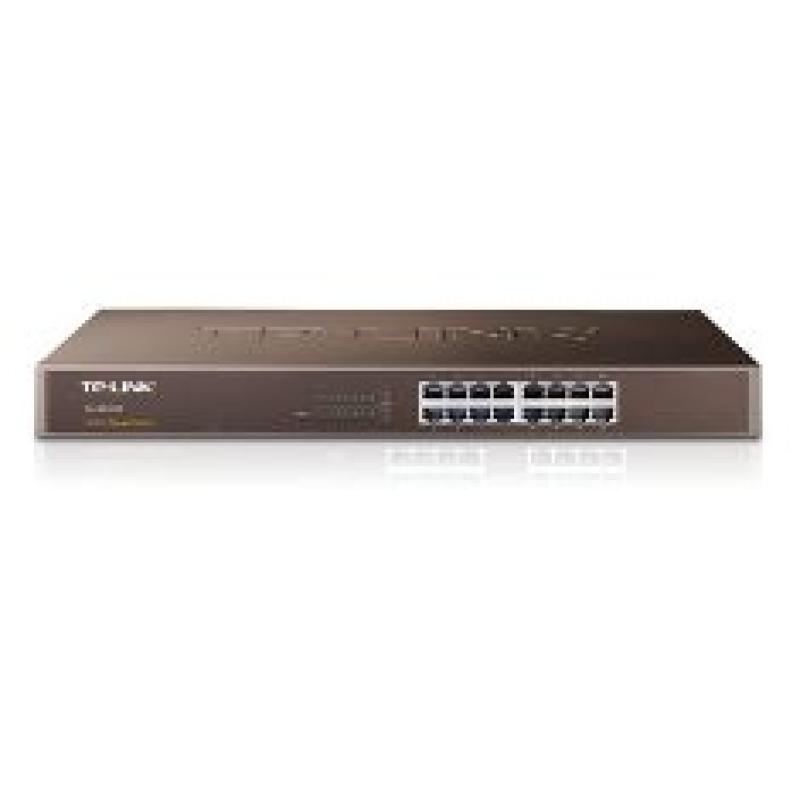 Switch 16 puertos 10 - 100 - 1000 rack 19pulgadas tp - link