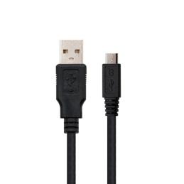 Cable usb tipo a 2.0 a micro usb tipo b nanocable 1.8m negro macho - macho