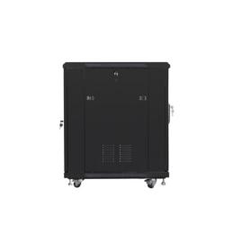 Armario lanberg rack 19pulgadas 15u 600x800 flat pack black negro