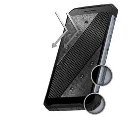 Móvil hammer rugerizado constructión meteorite 128gb 6gb negro y plata