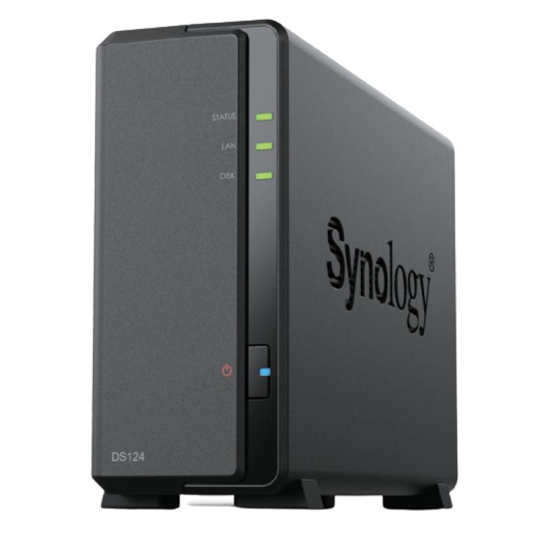 Servidor nas synology disk station ds124 1gb 1 bahias gigabit ethernet
