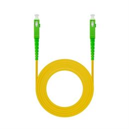 Latiguillo cable fibra optica mono nanocable sc - apc lszh amarillo 5m