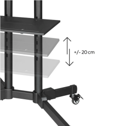 Soporte suelo trolley hama vesa hasta 75pulgadas 600 x 400 max 40kg