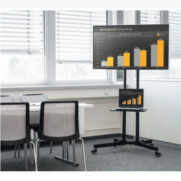 Soporte suelo trolley hama vesa hasta 75pulgadas 600 x 400 max 40kg