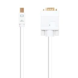 Cable nanocable conversor mini dp a vga mini dp - m - vga - m blanco 3.0 m