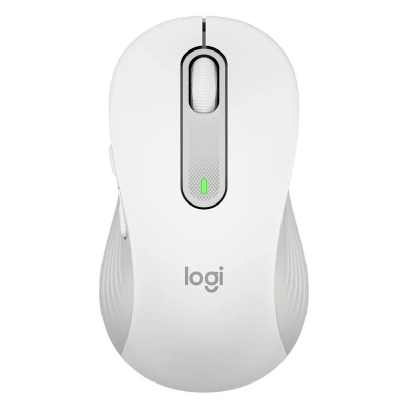 Mouse raton logitech m650 for business grande wireless inalambrico blanco crudo